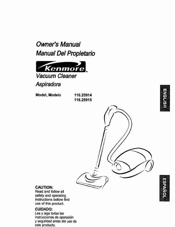 Kenmore Vacuum Cleaner 116_25914-page_pdf